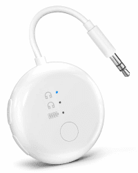 Avantree SoundJet R1 – Bluetooth Adapter Flugzeug für Kopfhörer & AirPods, aptX Adaptive, Qualcomm-Chipset, 20 Std. Akkulaufzeit, Kabelloser Audio Transmitter für Reisen - Weiß 1. Weiß Angebot bei HelloDeals