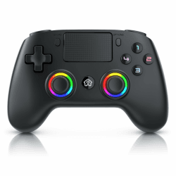 CSL - Wireless Gamepad für PC und PS4 - PC Anschluss - Wireless Controller - Dual Vibration - Headset Ausgang - Turbo Funktion - Touchpad - Share-Taste - M-Taste für freie Belegung Angebot bei HelloDeals