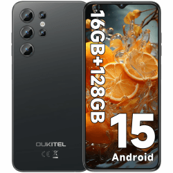 OUKITEL C1 Android 15 Smartphone Ohne Vertrag, 16GB+128GB /1TB Handy Günstig, 6.52" HD+ Handy Ohne Vertrag,5150mAh Simlockfreie Handys, 13MP+5MP, Dual 4G SIM 3 Steckplatz/Fingerabdruck/OTG/3.5mm Jack Schwarz Angebot bei HelloDeals