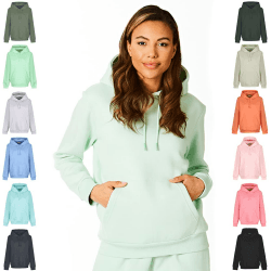 Light & Shade Damen Light and Shade Ladies Hooded Soft Touch Loungewear Sweatshirt Hoody Loungewear Hoodie Sweatshirt Top (1er Pack) M Nebelhafte Jade Angebot bei HelloDeals