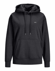 Jack & Jones Women's Jxabbie RLX Ls Every Hood SWT Noos Sweatshirt L Black/Print:white Jjxx Logo Angebot bei HelloDeals
