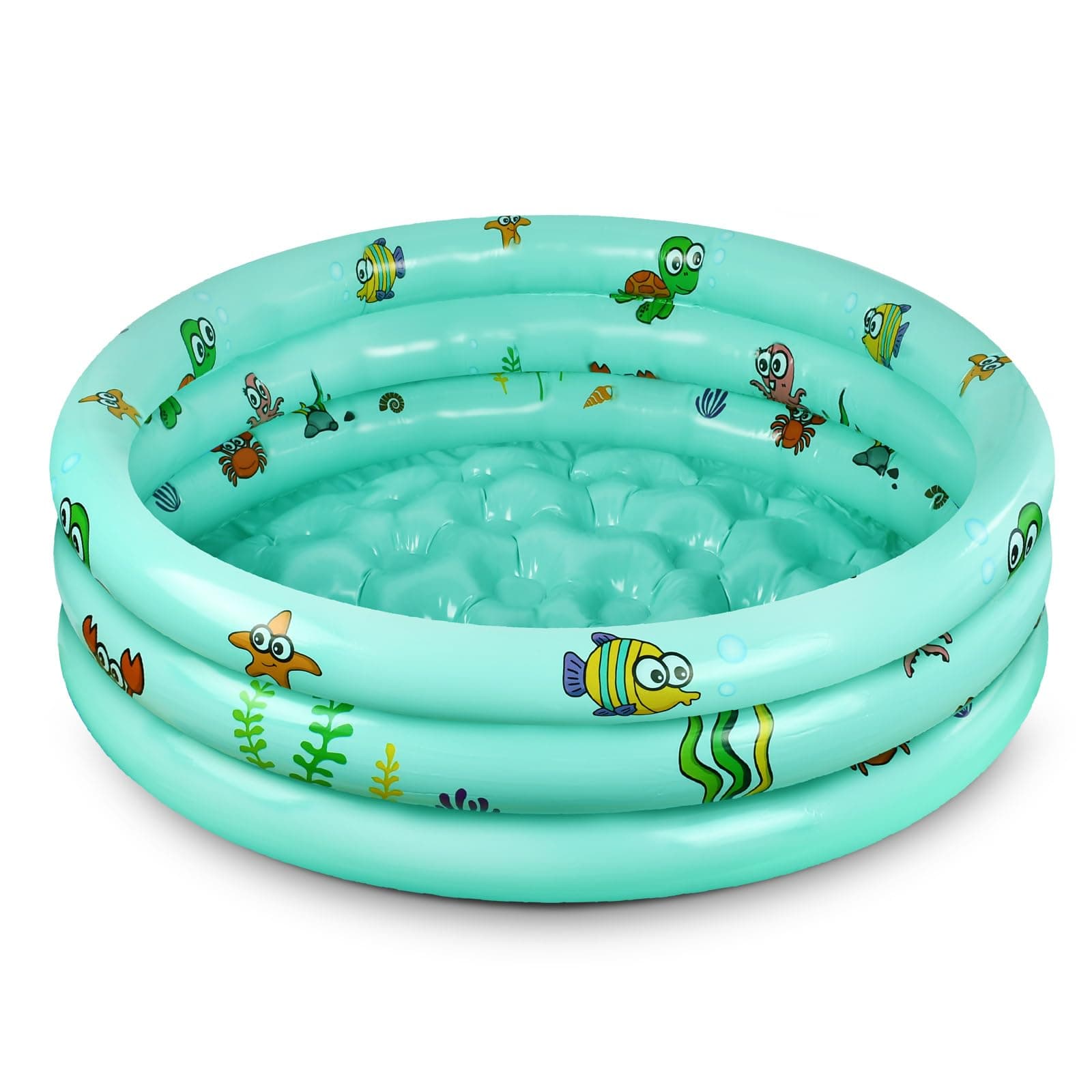 Planschbecken Ø100cm, Planschbecken, Aufblasbarer Pool Kinder,Schwimmbad Kinder, Kinderpool für Outdoor/Gärten/Strände Grün Angebot bei HelloDeals