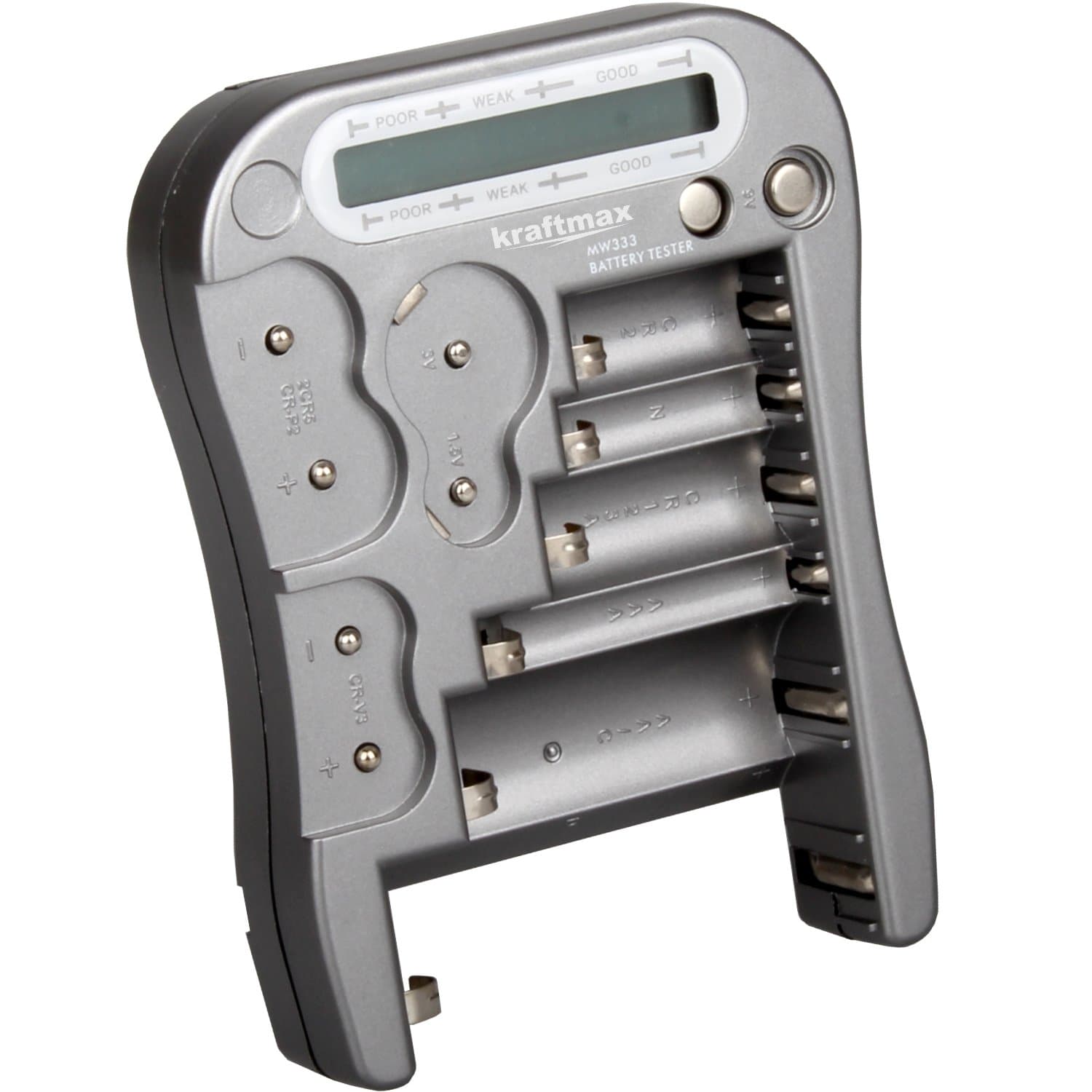 kraftmax Batterietester Universal Batterie und Akku Testgerät mit LCD-Display LX5900 mit Knopfzellen Test Angebot bei HelloDeals