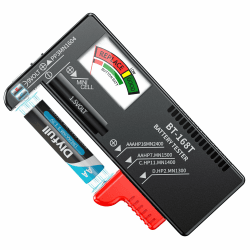 Dlyfull Batterietester Pro mit Magnet-Halterung gegen Herausfallen – Batterie Tester für AA, AAA, C, D, 9V & 1.5V Knopfzellen – Präzises Batterieprüfgerät ohne Strom Angebot bei HelloDeals
