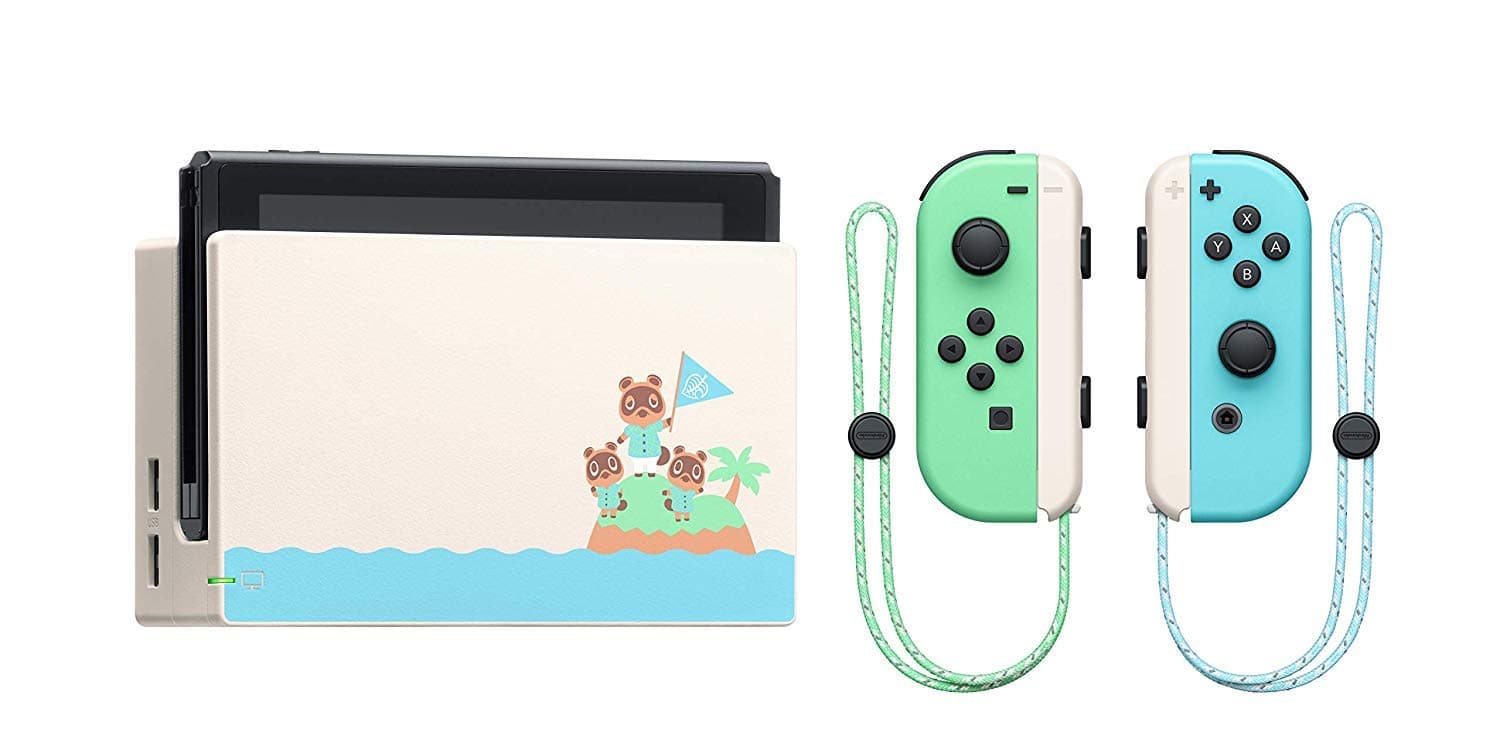 Nintendo Switch Animal Crossing Konsole türkis/grün (Limited Edition) + Animal Crossing New Horizons Angebot bei HelloDeals