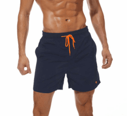 Tansozer Badehose Herren Badeshorts Swim Shorts mit Mesh XXL Dunkelblau Angebot bei HelloDeals