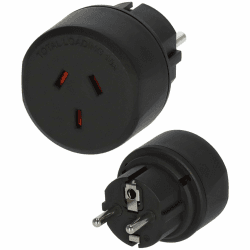 Brennenstuhl Reisestecker/Reiseadapter (Reise-Steckdosenadapter für: Euro Steckdose und Australien, China Stecker) schwarz Angebot bei HelloDeals