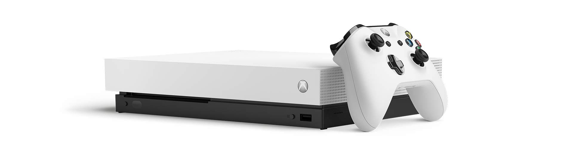 Microsoft Xbox One X 1TB, weiß - Fallout 76 Bundle Special Edition Weiß Angebot bei HelloDeals