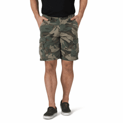 Wrangler Authentics Herren Cargos Klassische Cargo-Stretch-Shorts 34 Grün Angebot bei HelloDeals