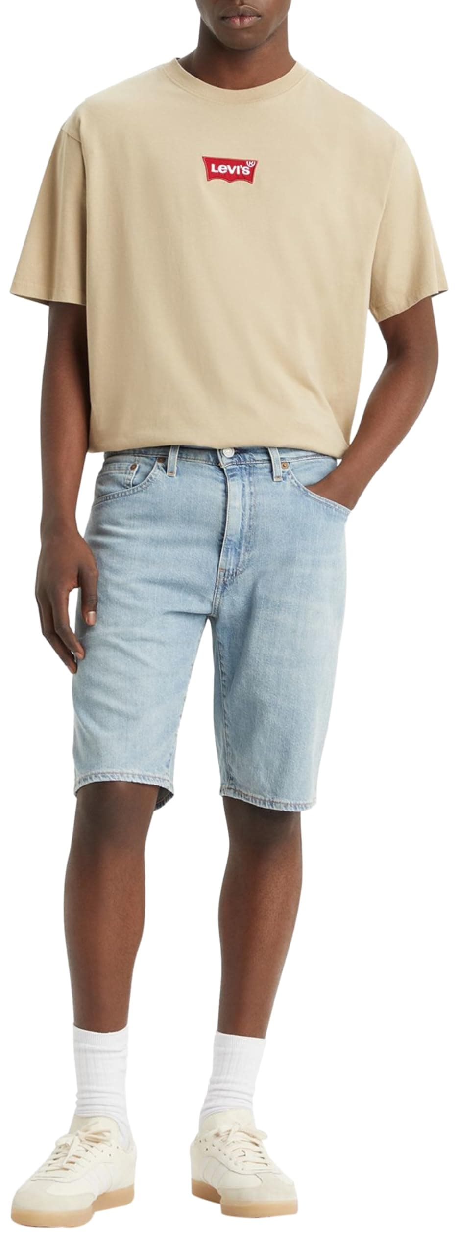 Levi's Herren 405 Standard Denim Shorts 30 Punch Line Philosophers Cloud Angebot bei HelloDeals
