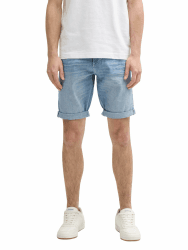 TOM TAILOR Herren TTJOSH Regular Slim Jeans Shorts 34 10142 - Light Stone Blue Denim Angebot bei HelloDeals