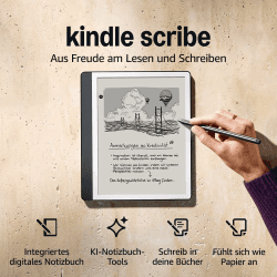 Amazon Kindle Scribe (64 GB) – Neuartiges Display mit gleichmäßigem Rahmen | Schreib einfach in Bücher und Dokumente | Mit Notizbuchzusammenfassung | Mit Premium-Eingabestift | – Anthrazit Anthrazit 64GB Ohne Kindle Unlimited Angebot bei HelloDeals