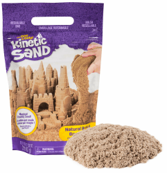 Kinetic Sand - Brauner Sand im Beutel, 907 g, original magischer Sand aus Schweden für Indoor-Sandspiel, für Kinder ab 3 Jahren, fördert Feinmotorik, wiederverschließbar Blau Mittel Angebot bei HelloDeals