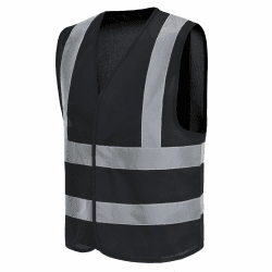 AYKRM 12 Farben Sicherheitsweste Warnweste Reflektierendes WarnschutzWeste Warnweste mit Reflektorstreifen Arbeitsweste L Schwarz Angebot bei HelloDeals