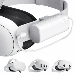 SUPERUS Akku-Pack für Meta Quest 3/3S/2, 5000mAh, PD20W Schnellladung, 2-3 Stunden zusätzliche Spielzeit, kompatibel mit Original und Elite Straps, leichtes, tragbares wiederaufladbares VR-Zubehör Angebot bei HelloDeals