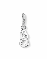 THOMAS SABO Damen Charm-Anhänger Herz Flügel Charm Club 925 Sterling Silber 0613-001-12 clean hearts Angebot bei HelloDeals