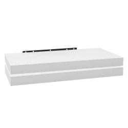 WOLTU 2X Wandregal Wandboard Bücherregal Regale für Deko Wandablagen aus MDF Holz, 2er Set Hängeregal Weiss, 50x23x3,8cm RG9368ws-2 50 x 22.9 x 3.8 cm Weiß Angebot bei HelloDeals