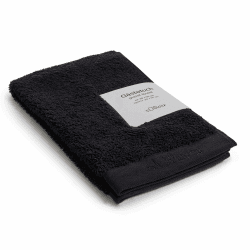 s.Oliver Gästehandtuch 30x50 cm - 100% Baumwolle, 600 g/m², weich & saugstark, Gästetuch schwarz 1x Gästehandtuch Schwarz Angebot bei HelloDeals