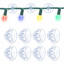 50 x Saugnapf für Lichterkette, Lichterketten Saugnäpfe mit Kabel-Schlitz, zur Befestigung von Lichterkette und Deko an Fenster, Transparent Saughaken Noppen für Fenster, Ø 33 mm 50 Pcs Angebot bei HelloDeals