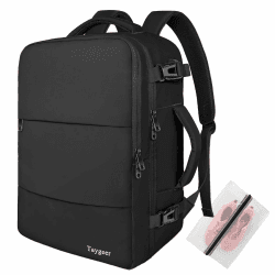 Taygeer Ryanair Handgepäck 40x30x20, Rucksack Handgepäck Flugzeug 24L Leicht, Rucksack 40x30x20 mit 15.6 Zoll Laptopfach und USB Ladeanschluss, Klein Reiserucksack für Weekender, Kurze Tirp, Schwarz Schwarz Ryanair 40x30x20cm Angebot bei HelloDeals