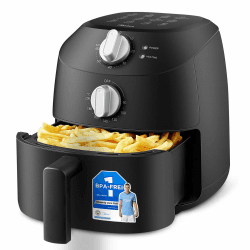 Midea Heißluftfritteuse 2L,1150W Airfryer, Frittieren ohne Öl, Heißluft Fritteusen, Automatische Abschaltfunktion, ölfrei, Leicht zu reinigen, BPA-frei, Schwarz 2L Schwarz Angebot bei HelloDeals