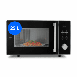 MEDION Mikrowelle mit Grill und Heißluftfritteusenfunktion (25 Liter, 900 Watt, 1.500 Watt Grill, 1.500 Watt Heißluftfunktion, 11 Programme, 10 Leistungsstufen, MD12231) hell grau [MODELL 2025] Angebot bei HelloDeals