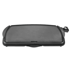 bella Elektro-Keramik-Titan-Grillplatte, Antihaftbeschichtung, große eintauchbare Kochfläche und herausnehmbare Fettauffangschale, einstellbare Temperatur, PTFE- und PFOA-frei, 27cm x 51cm, Schwarz 27cm x 51cm Schwarz Angebot bei HelloDeals