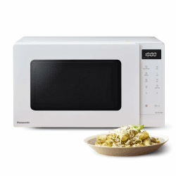 Panasonic NN-ST21QWEPG 20L Solo-Mikrowelle mit Drehteller, 800 W, automatisches Auftauen, 11 Automatikprogramme, LED-Anzeige, 5 Leistungsstufen, digitaler Timer, Weiß Solo Compact Weiß Angebot bei HelloDeals