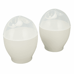 2-teiliger Mikrowellen-Eierkocher, Antihaft-Sicherheitsmaterial, 1-Minuten-Mikrowellen-Eierkocher für die Küche, Kochutensilien Angebot bei HelloDeals
