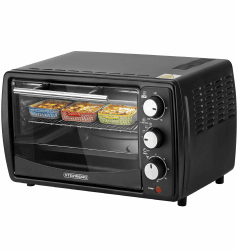Steinborg® Mini Backofen 13 Liter Krümelblech Ober- und Unterhitze 1.200 Watt Miniofen mit Timer kleiner Backofen für Camping oder Haushalt freistehend stufenlose Temperaturregelung bis 230°C Angebot bei HelloDeals