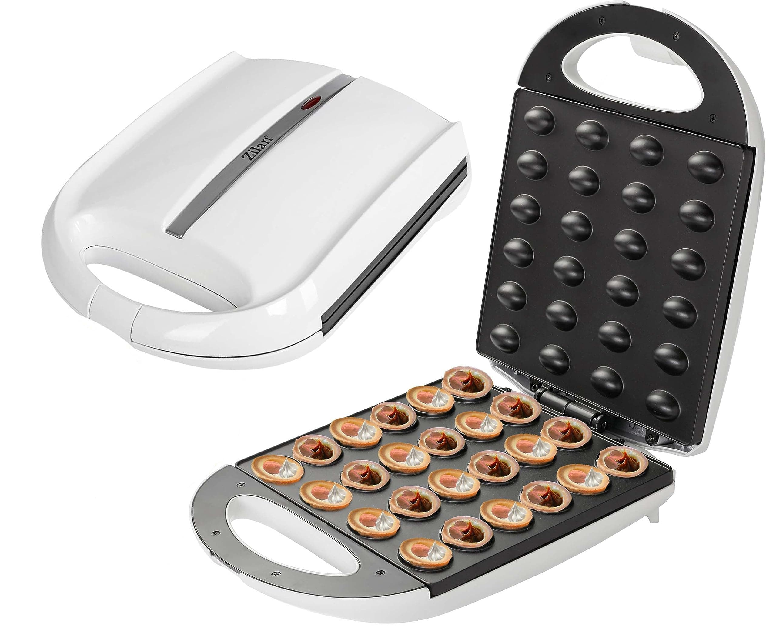 Zilan Nussbäcker | Oreschki Maker | Cool-Touch-Griffe | 1400 Watt | Antihaftbeschichtung | Modern, Schwarz Angebot bei HelloDeals