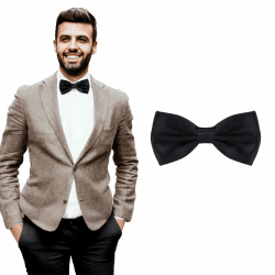 DonDon Edle Fliege bzw. Schleife mit Haken - bereits gebunden und verstellbar verschiedenfarbig Einheitsgröße Schwarz Angebot bei HelloDeals