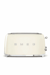 Smeg, 2x4 TSF02CREU -Toaster, 2 Schlitze für 4 Scheiben, 6 Vergoldungsniveaus, Heizfunktion, Abtau- und Bagel- Funktion, Sammelschublade, 1500W, Creme Angebot bei HelloDeals