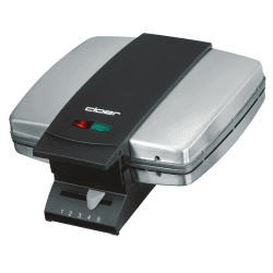 Cloer 1431 Zimtwaffeleisen für 9 Zimtwaffeln, Antihaftbeschichtung, 930 W, Backampel, Steckerdepot, Edelstahl 9 Zimtwaffeln Edelstahl Angebot bei HelloDeals