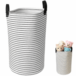 Faltbarer Wäschekorb, Wäschesack Groß 60 Liter, Wasserdichter Innenbereich, Ideal für Kleine Räume, Studentenzimmer und Kinderzimmer, 60 x 35 cm Angebot bei HelloDeals