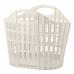 Faltbarer Wäschekorb,Wäschesammler aus Kunststoff (PP),BPA-frei,tragbarer,Luftdurchlässiges Dekor,Schützt effektiv vor Feuchtigkeit und Geruch,40×29×32 cm(cremefarben) Angebot bei HelloDeals