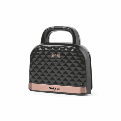 Salter Sandwich-Toaster – Handtaschenform Toaster, Antihaftbeschichtet, Tief gefüllt, Für 2 Toastsandwiches, 4-Scheiben-Grillpresse, Automatische Temperaturkontrolle, Kühle Grifffläche, 750W, EK3677 EU Stecker Angebot bei HelloDeals