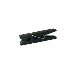 LWR CRAFTS Kleine Wäscheklammern aus Holz 1-7/8″ 4,8 cm 50 Stück pro Packung (Schwarz) Angebot bei HelloDeals