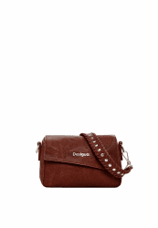Desigual Women's M Bag With Embroidered Flowers Brown Einheitsgröße Angebot bei HelloDeals