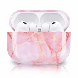 Newseego für Airpods Pro 3 Hülle, Marmor Airpods Pro 3. Generation Case Harte PC Schutzhülle mit Marmormuster Ultradünn Vollschutz Stoßfest für AirPods Pro 3 Helles Rosa Angebot bei HelloDeals