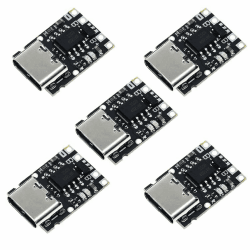 RUNCCI-YUN 5pcs TP4057 USB C Lithium Batterie Ladeplatine 1A 3,7V mit Schutz USB C Li-Ion Akku Ladeplatine Angebot bei HelloDeals