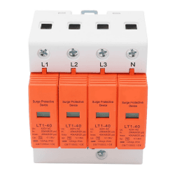 PV Überspannungsschutz AC 420V 20-40KA 4P Hutschiene Blitzschutz Spannungsschutz Ableiterschutz T2 Überspannungsableiter für Photovoltaik Solar und Stromversorgung Angebot bei HelloDeals