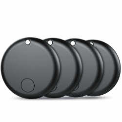 Air Tags Android Smart Tag, Bluetooth-Tracker kompatibel mit Googles „Find My Device“-App (nur Android) für Schlüssel, Koffer, Rucksäcke, Geldbörsen und andere Gegenstände (Schwarz, 4 Pack) 4 Pack Schwarz Angebot bei HelloDeals
