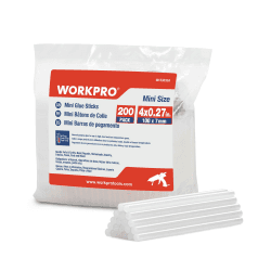 WORKPRO Mini Klebesticks | 200 Stück, 7 x 100 mm | transparente Heißklebestifte Set 760g für gängige Hießklebepistole, Heißklebe-Patronen für Heimwerken Reparieren Dekorieren 7x100mm,200PC Angebot bei HelloDeals
