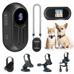 Action Cam, HD 1080P Daumen Körperkamera, 360° Drehbare Sport Action Kamera, 120° Weitwinkel Kleine Videokamera mit Magnetischem und Display-Bildschirm für Fahrrad Motorrad Helme Kameraaufnahme Angebot bei HelloDeals