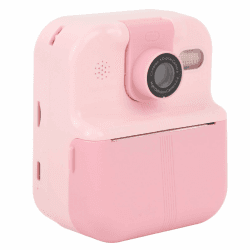 Sofortbildkamera für Kinder, 48 MP Foto 1080P, 2,4 Zoll IPS-Bildschirm, Tragbare Kamera, 1200 MAh Akku, Unterstützt Musik, Spiele, Spielen mit 180° Drehbarem Objektiv, 3 x (PINK) Angebot bei HelloDeals