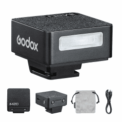 Godox IM20 Mini-Kamerablitz, 3 Sekunden Wiederholzeit, 440 Grad volle Leistung, eingebauter Lithium-Akku für Fuji, Canon, Nikon, Sony, Olympus-Kamera Angebot bei HelloDeals