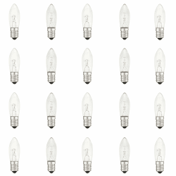 20 Stück AC E10 34V 3W 2700K Ersatzbirnen Glühbirnen Topkerze Für Schwippbögen,Lichtbögen und Lichterketten (34V) Angebot bei HelloDeals