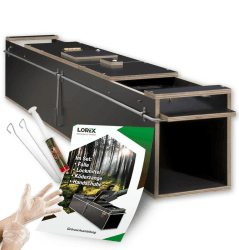 Marderfalle 120cm inkl Lockmittel Holzfalle Lebendfalle Kastenfalle Tierfalle Marderabwehr Falle Marder Braun Angebot bei HelloDeals