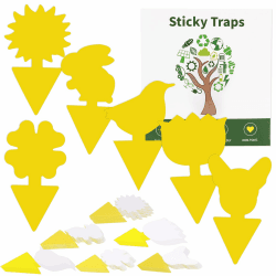 60 Stück Trauermücken Bekämpfen,Gelbsticker Trauermücken,Gelbtafeln Klebefallen Gegen Trauermücken für die Zimmerpflanzen,Fliegenfalle Blumentopf,Sicher,Geruchlos,für den Innen-Außenbereich Angebot bei HelloDeals
